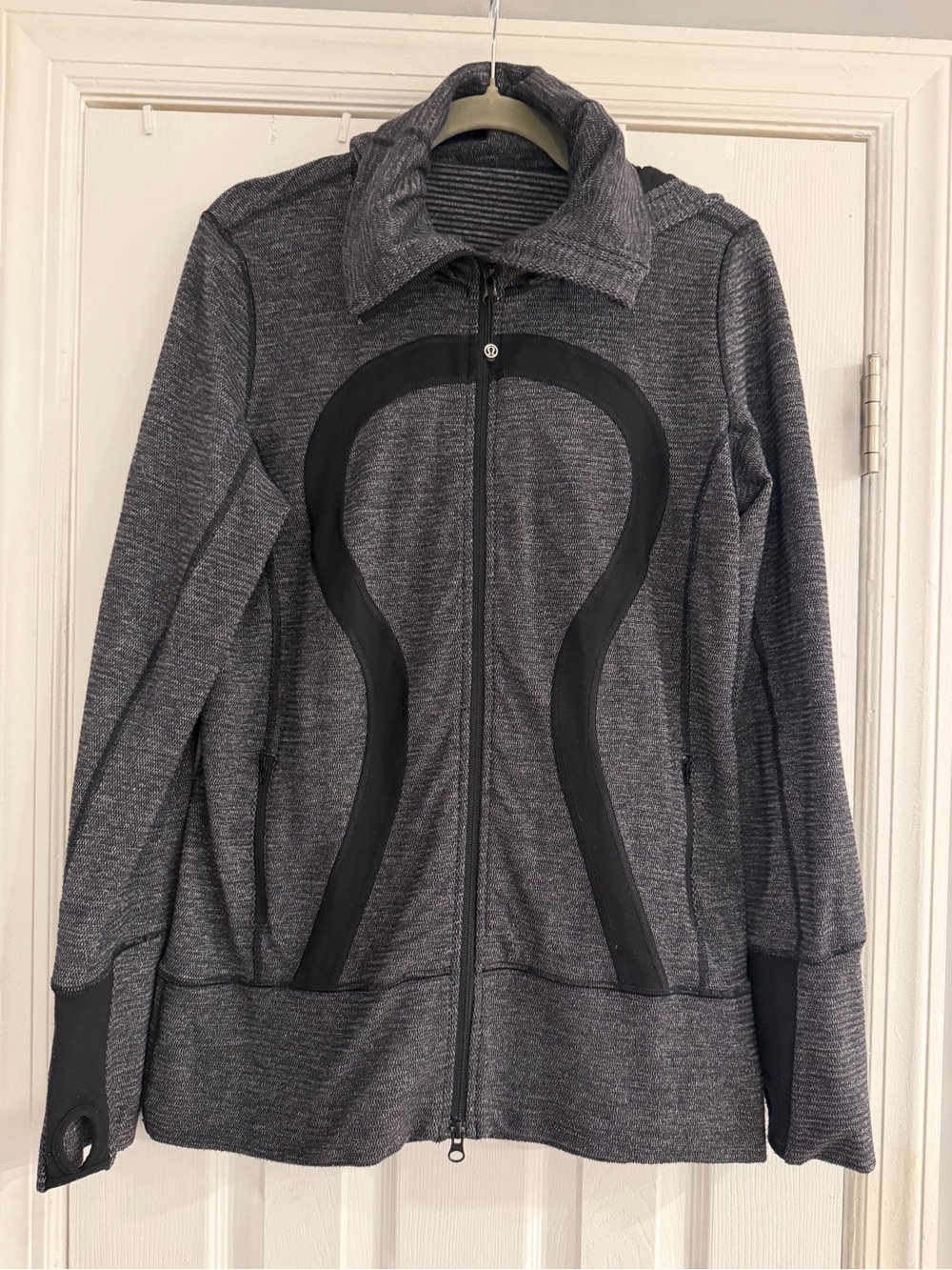lululemon athletica Heathered Charcoal Full-Zip Scuba II Jacket circa 2014